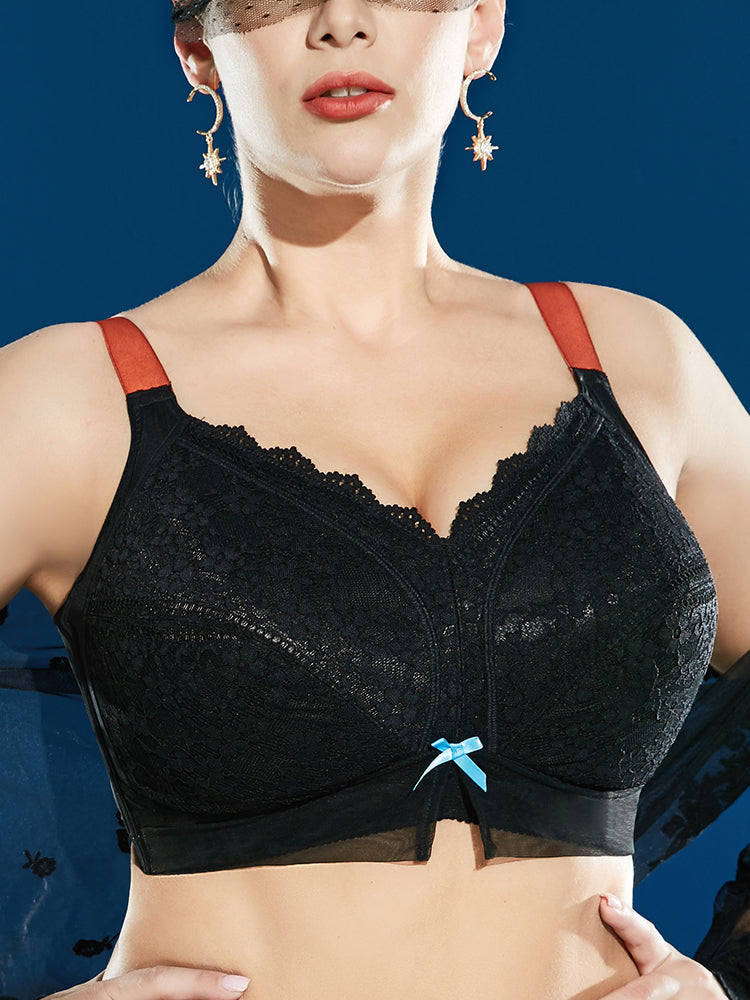 Full Coverage Lace Wireless Thin Bra