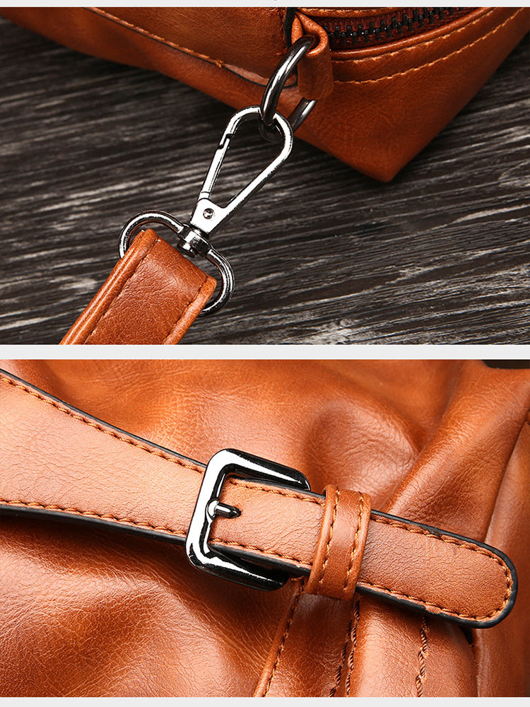 Women Vintage Boston Handbag Shoulder Bag Crossbody Bag