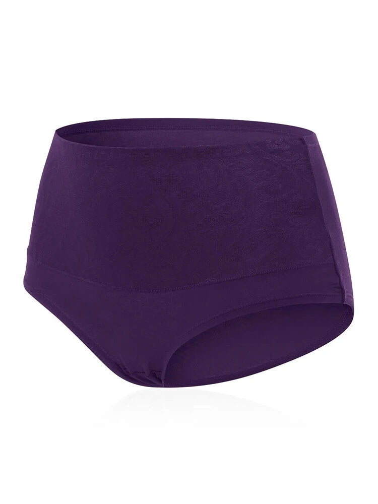 4-Pack Cotton High Waist Tummy Control Panties