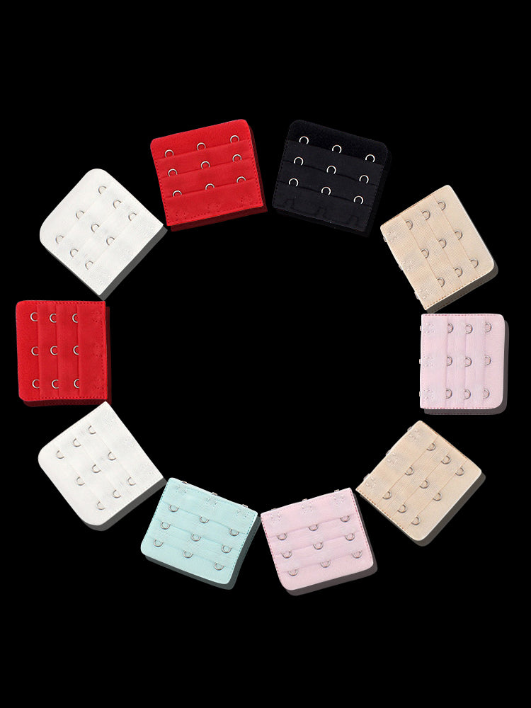 Women's Soft 3 Hooks Underwear Bra Extender Buckle Hooks