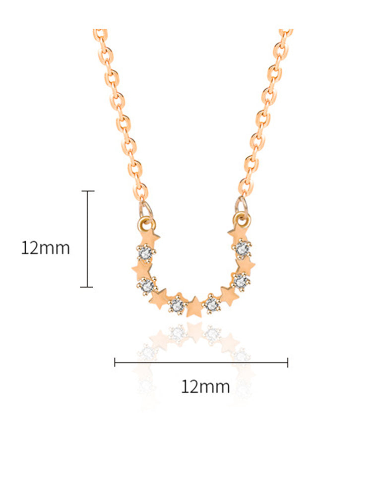U-shaped Star Necklace