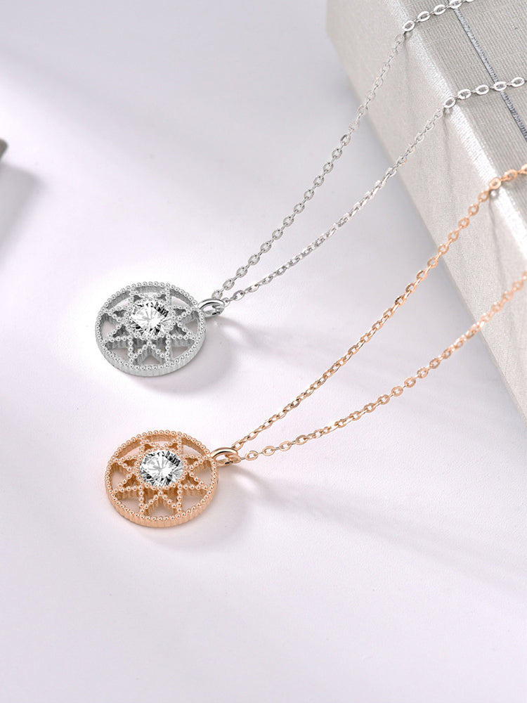 Fashion Compass Eight-Pointed Star Necklace