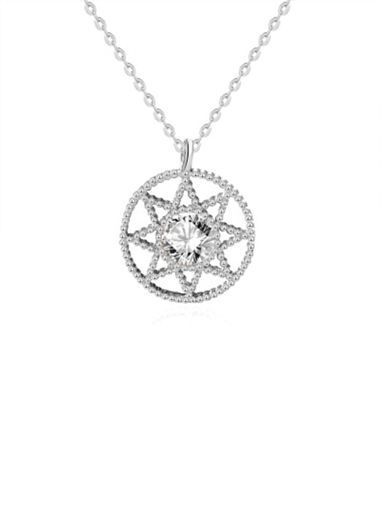 Fashion Compass Eight-Pointed Star Necklace