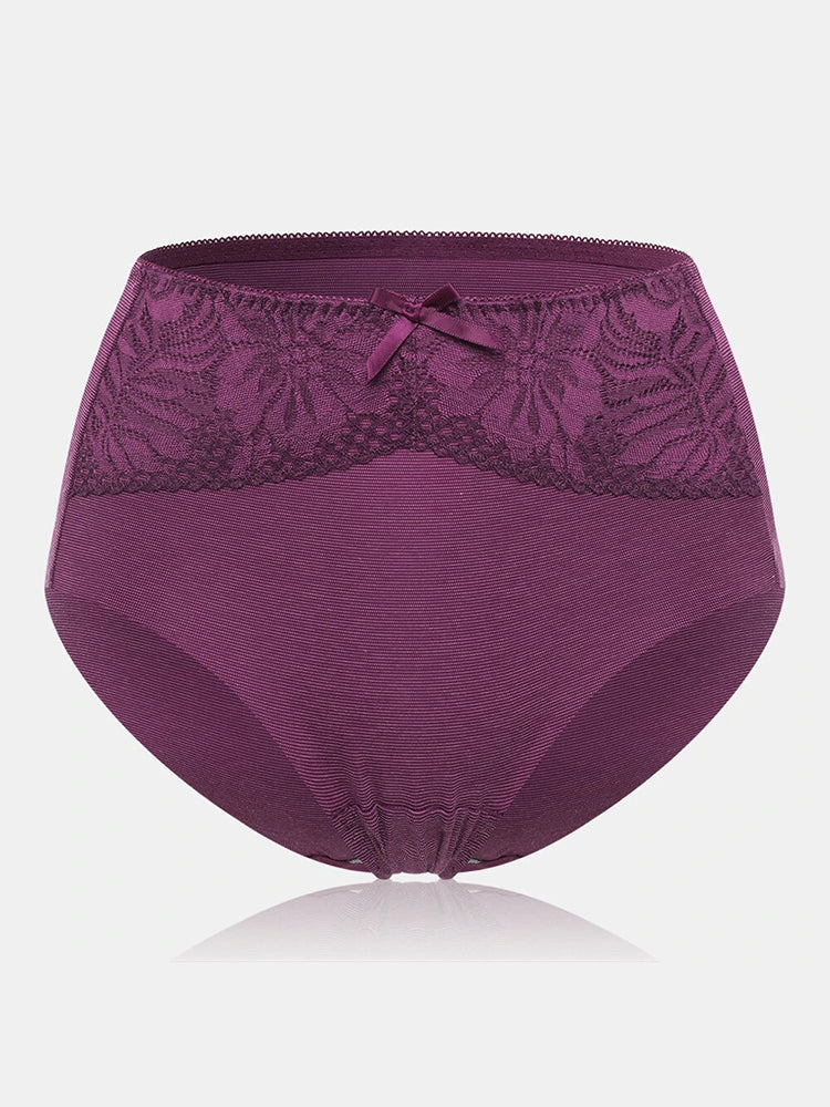 Women's Plus Size Lace Seamless Stretch Briefs