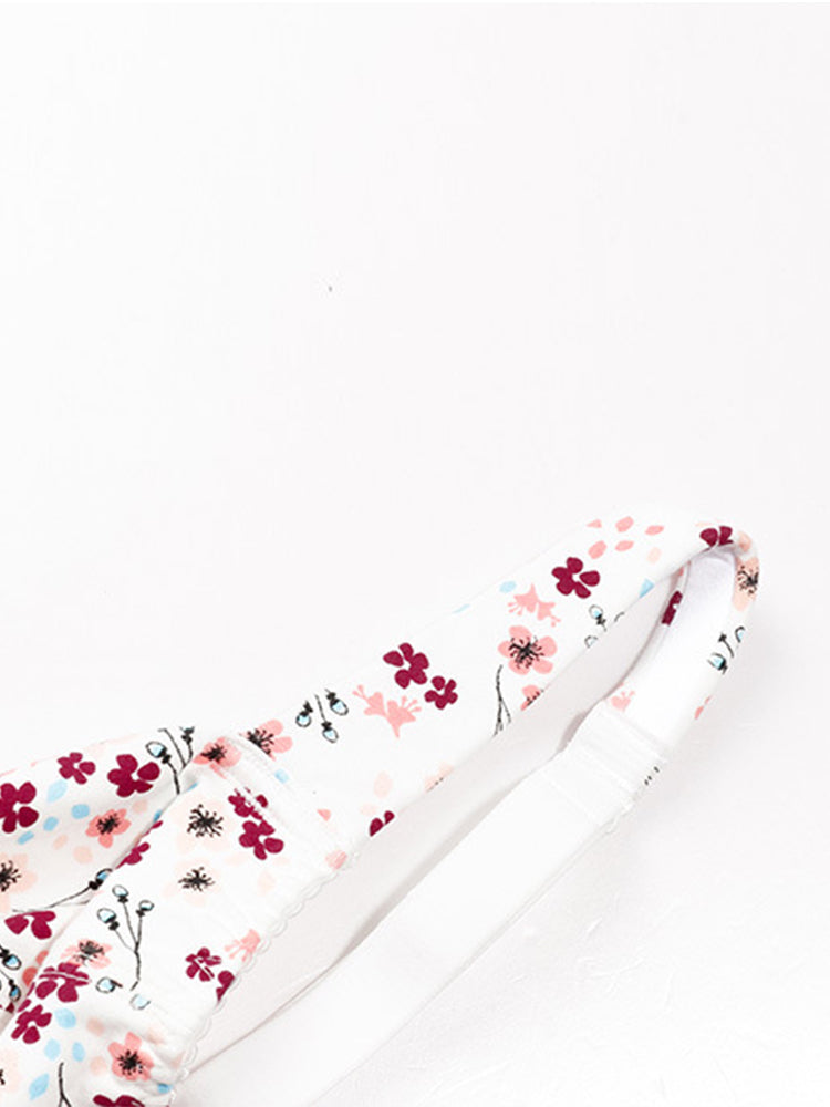 Comfort Cotton Floral Minimizer Underwire Bra
