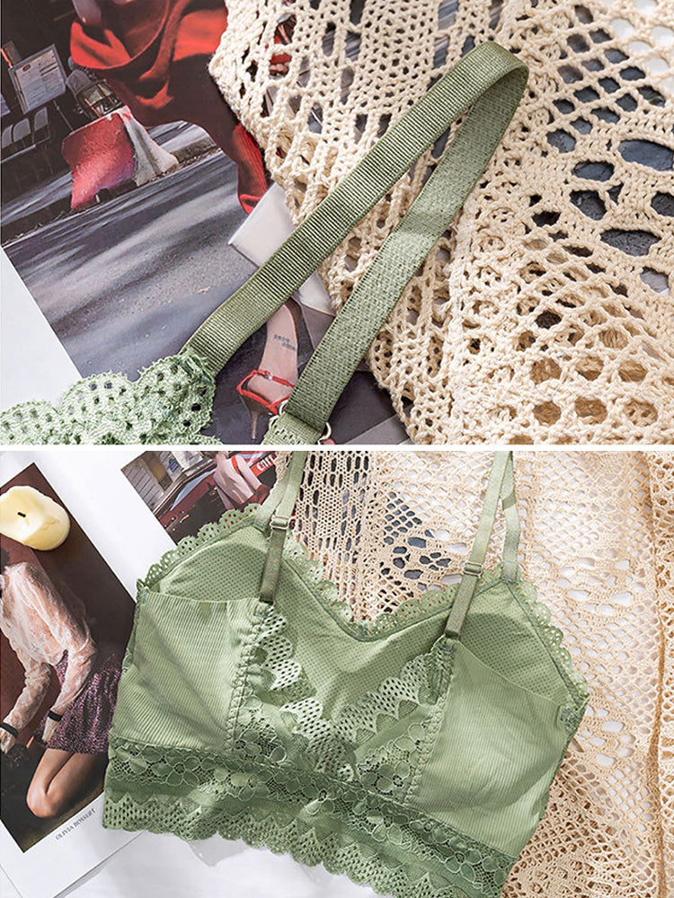 Ultra Soft Sexy Racerback Wirefree Lace Bra