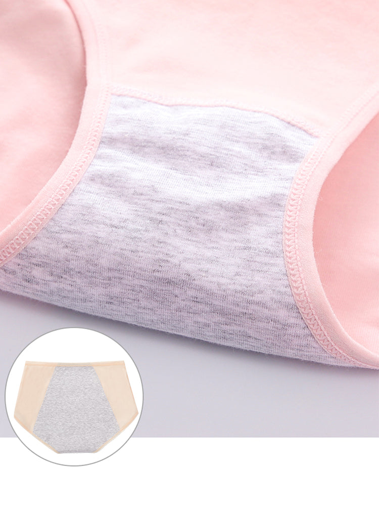 6-Pack Women Leakproof Menstrual Period Cotton Panties