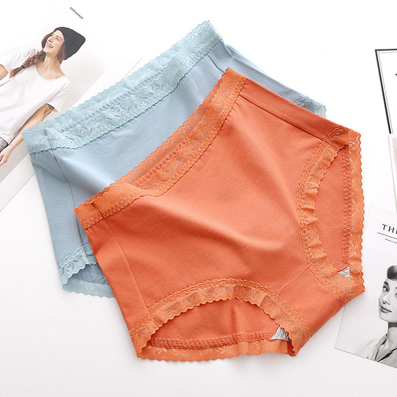3-Pack Seamless High Waist Cotton Breathable Panties