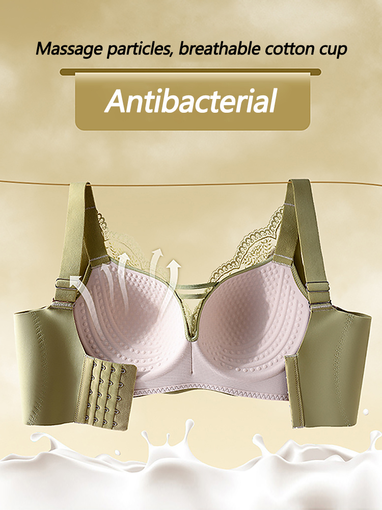 Women's Wire Free Beauty Lace Full Coverage Minimizer Bras