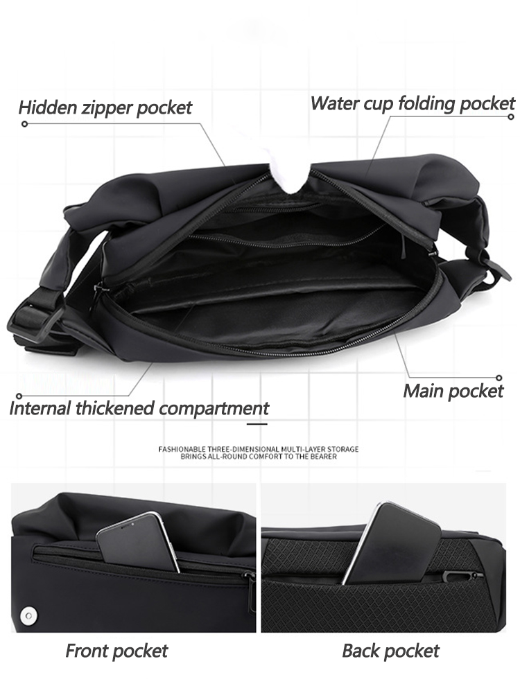 Casual Waterproof Crossbody Bum Bag