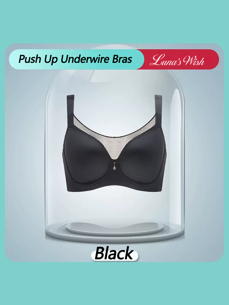 Solid Push Up Underwire T-Shirts Bras