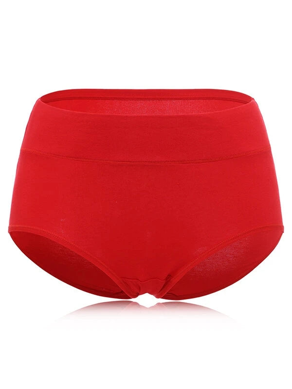 4-Pack Soft Cotton Solid Color Seamless Panties