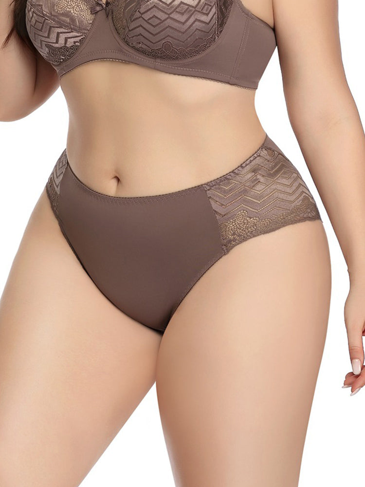 3-Pack Lace Sexy Plus Size Seamless Panties For Ladies