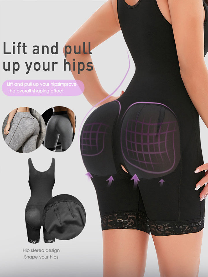 Tummy Control Full Body Shaper Waist Trainer Bodysuit
