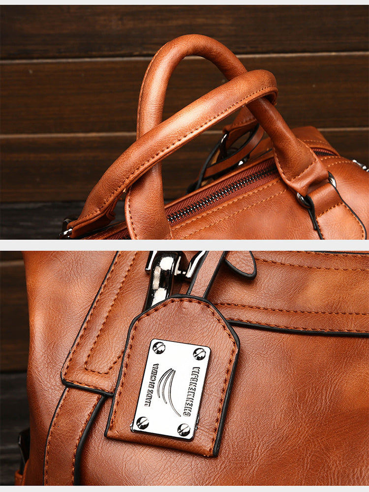Women Vintage Boston Handbag Shoulder Bag Crossbody Bag