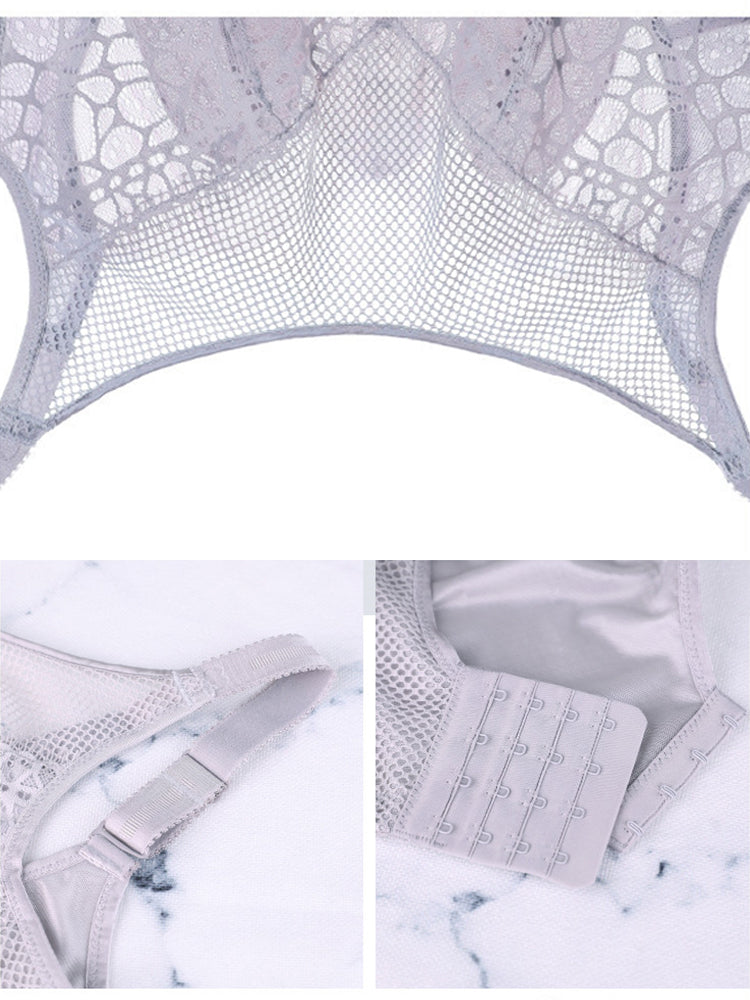 Sexy Breathable Thin Lace Wireless Bra