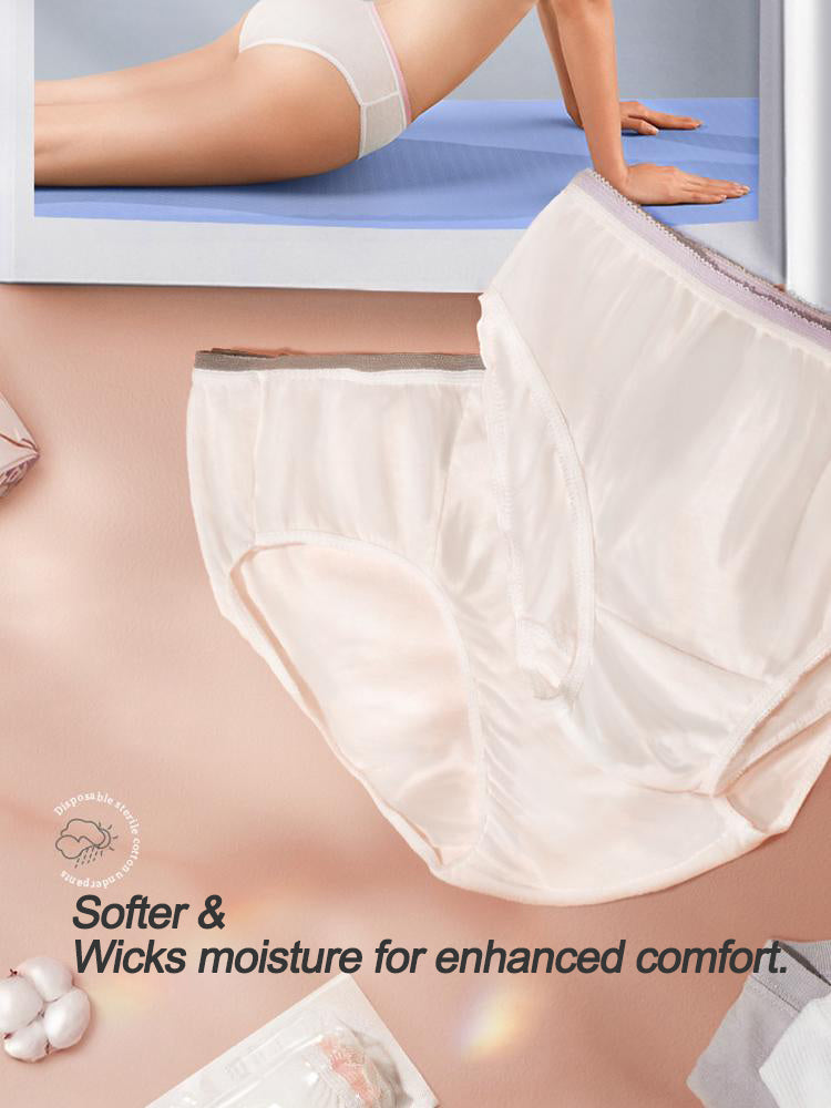 5-Pack Portable Cotton Disposable Panties for Women