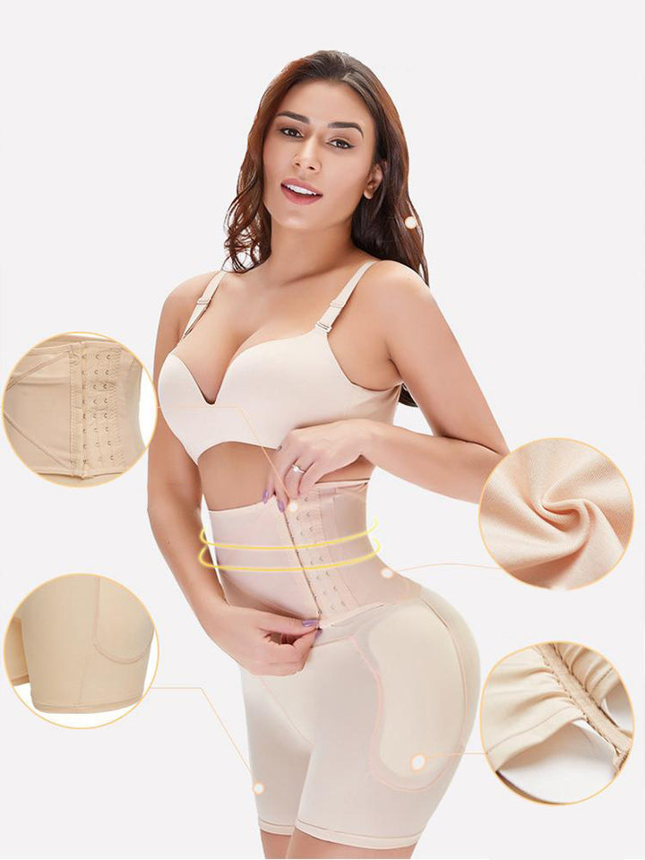 Padded Hip And Butt Lifter Waist Trainer Tummy Control Shorts