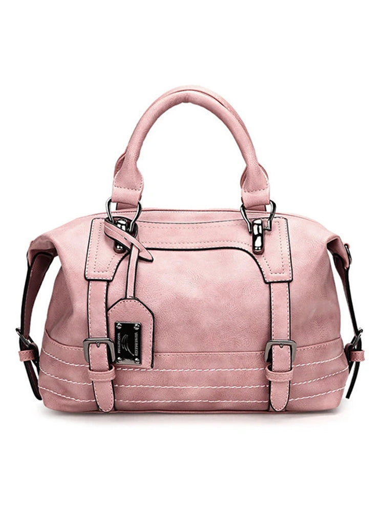 Women Vintage Boston Handbag Shoulder Bag Crossbody Bag