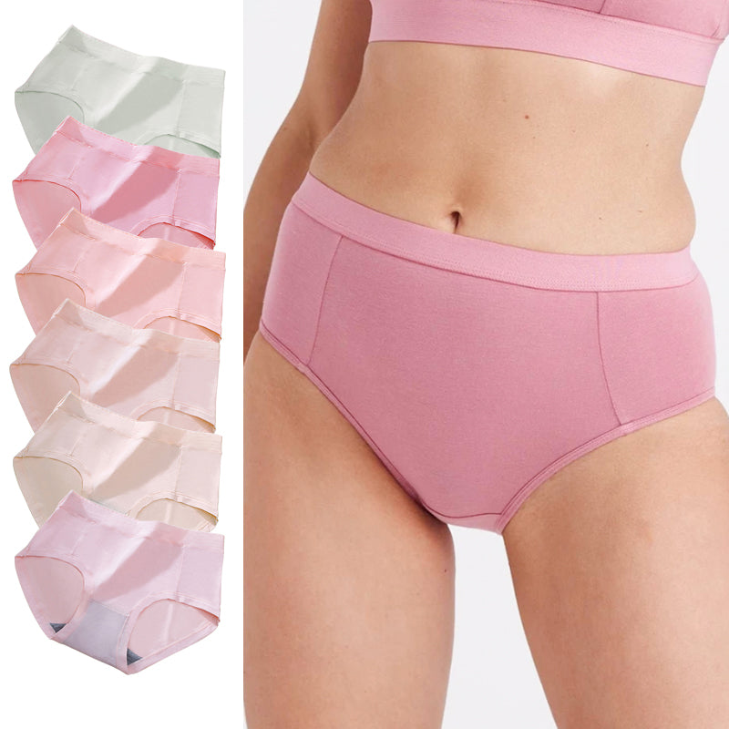 6-Pack Women's Soft Modal Mid-Waist Panties