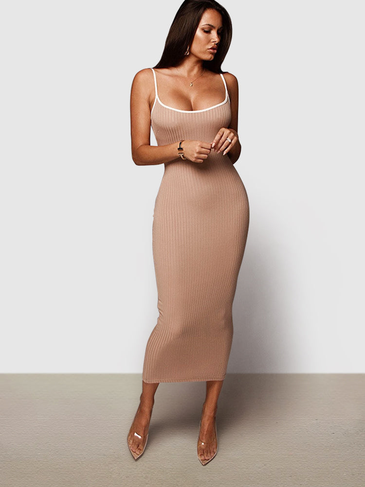Sexy Bodycon Lounge Long Slip Dress