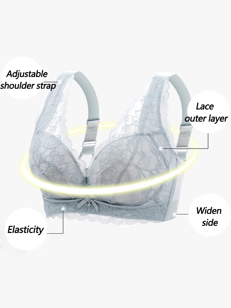 Breathable Deep V Minimizer Bras