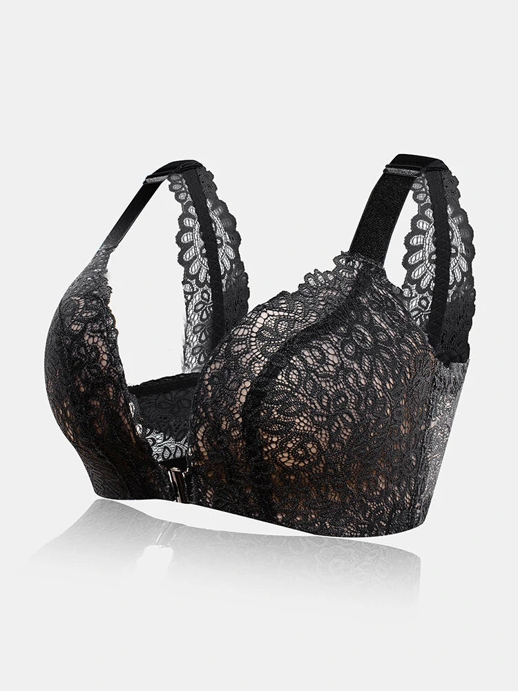 Beauty Back Breathable Sexy Front Close Wire-free Bra