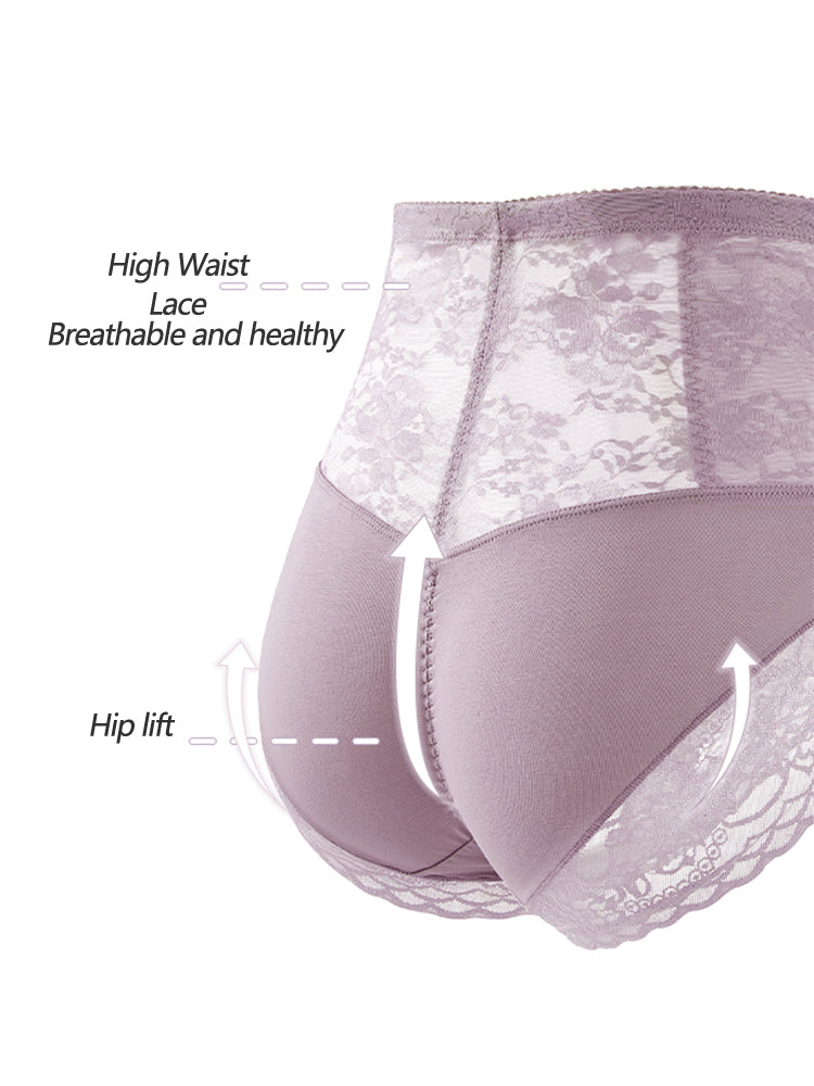 2-Pack Lace Full Coverage Shape Breathable Panty