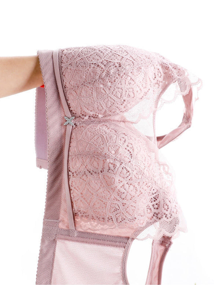Comfort Lace Full Figure Wirefree Bra