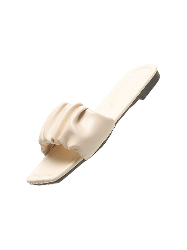 Women's Summer Open Toe Slip Flat Sandals