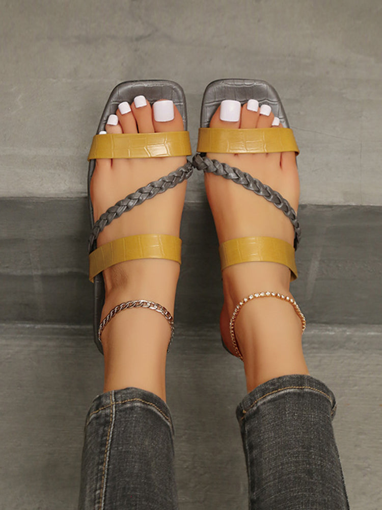 Summer Casual Flat Heel Slippers Beach Slide Sandals