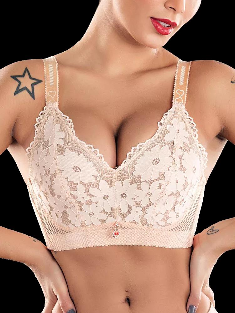 Breathable Floral Lace Ultra-thin Bra