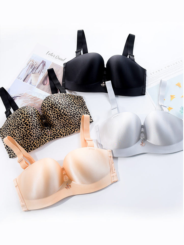 Sleek Strapless Wireless Bra with Removable Shoulder Strap