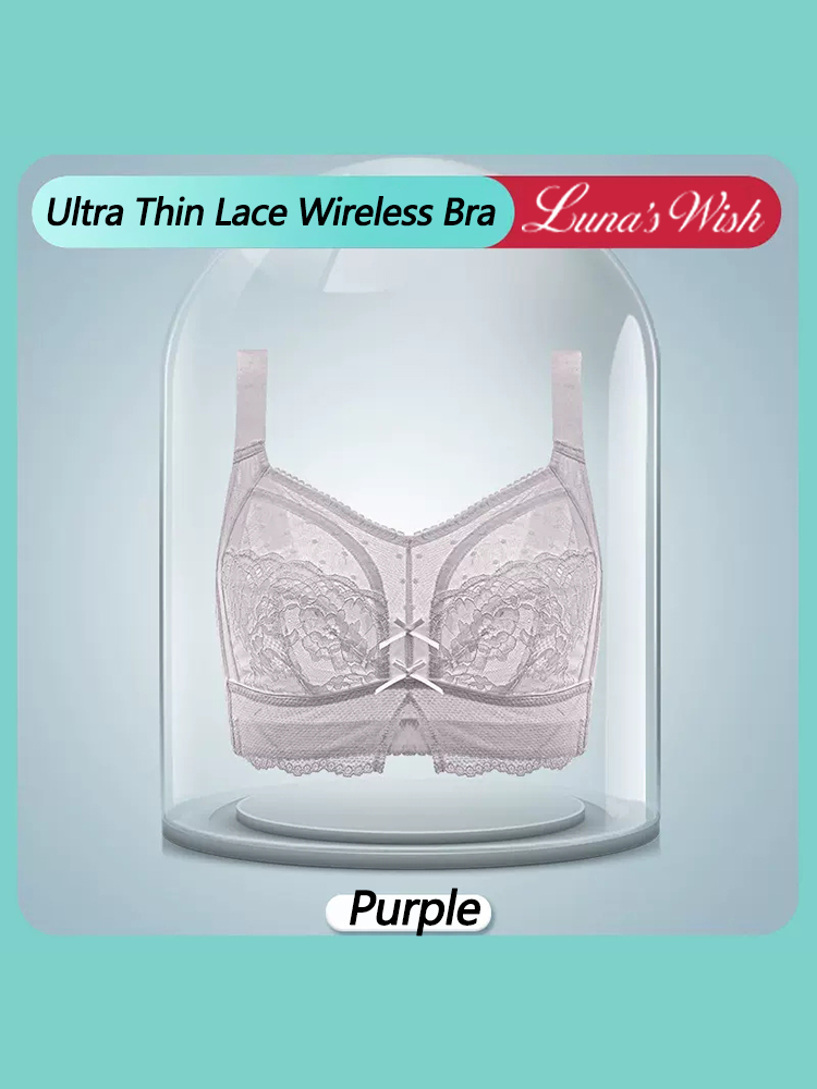 Sexy Ultra Thin Lace Wireless Bra