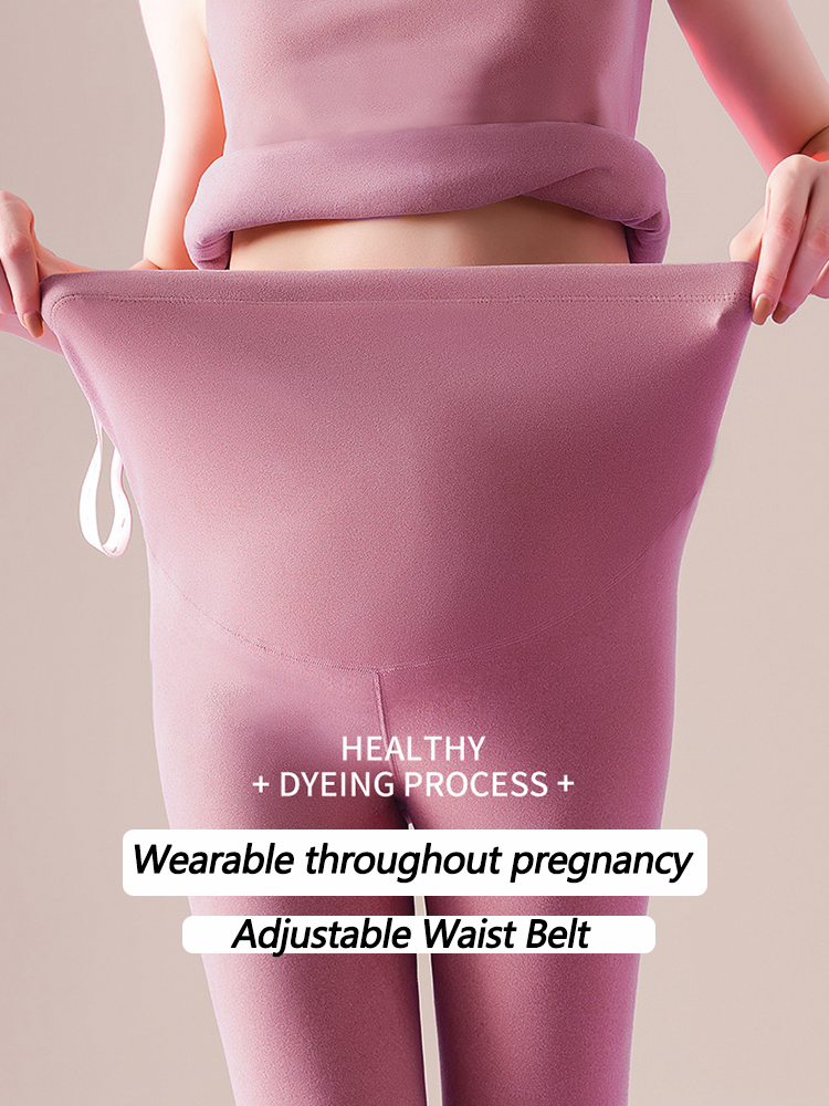 Pregnant Women's Fleece Thickened Thermal Sets