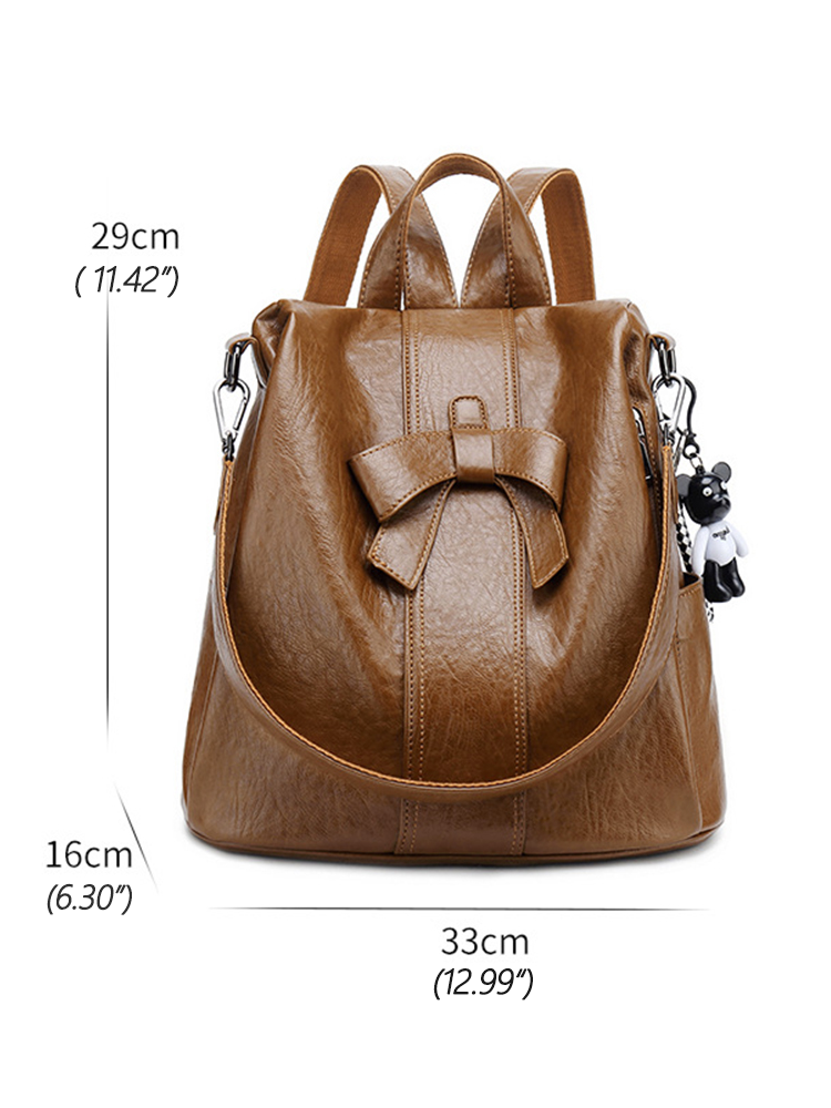 Fashion Multi-purpose Cute Bow Travel PU Backpacks