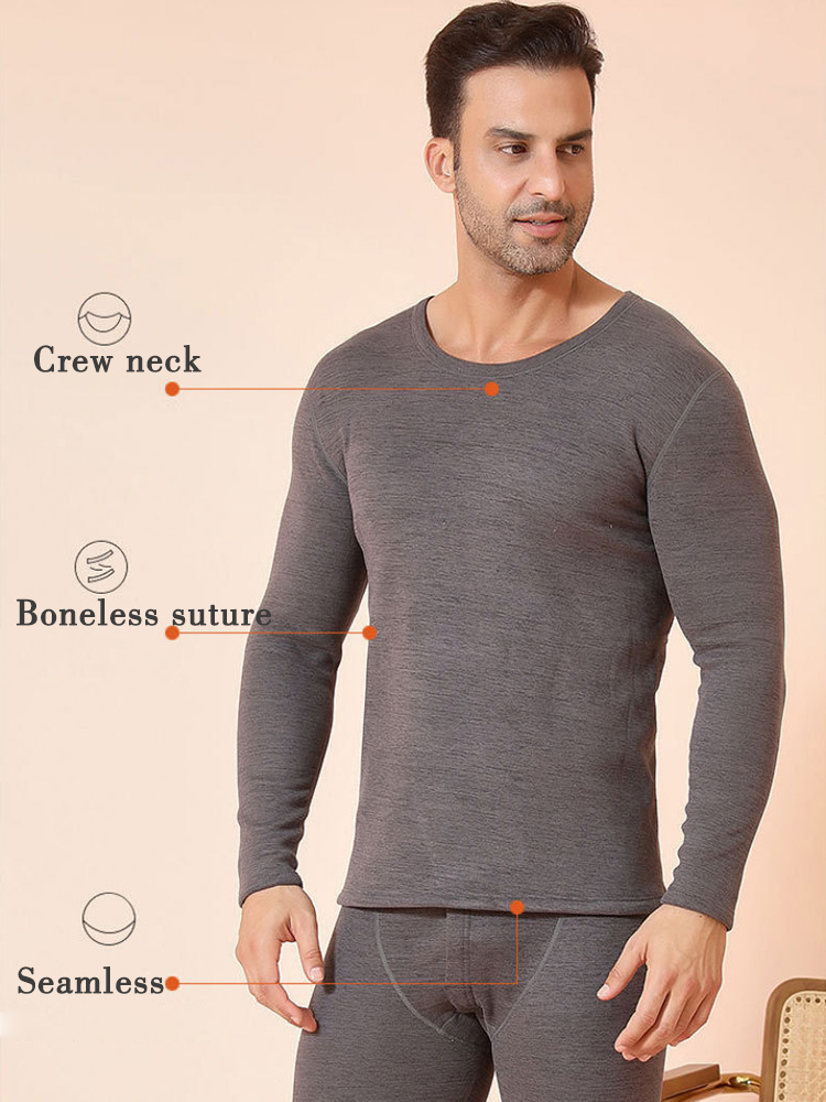 Thickened Lamb Fleece Soft Thermal Underwear Set