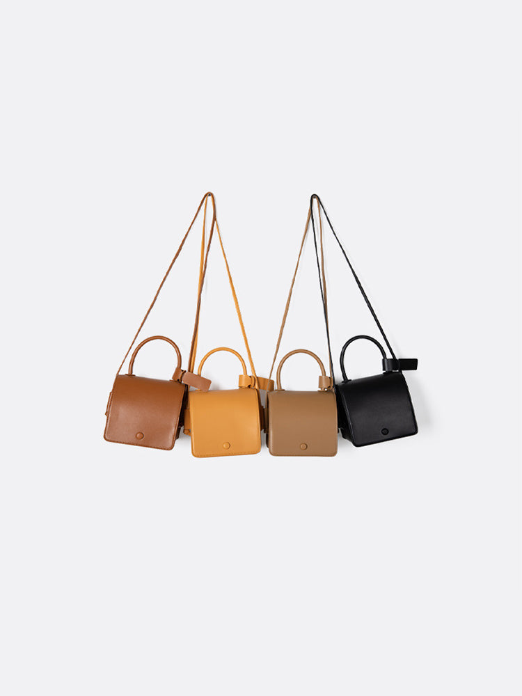 Women's Solid Color Vintage PU Leather Crossbody Bags