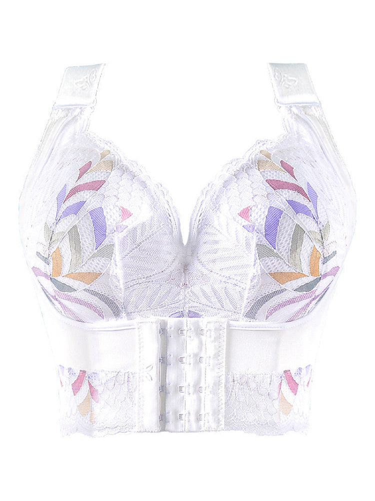 Side Support Longline Wide Adjustable Straps Wireless Bra
