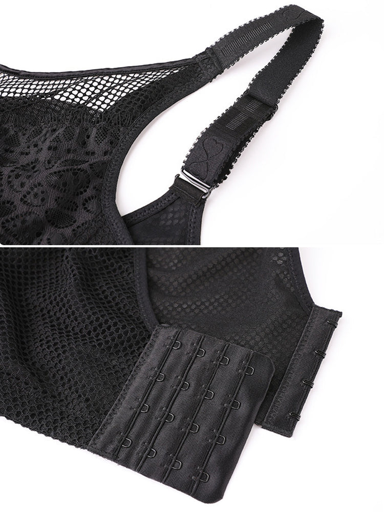Sexy Breathable Thin Lace Wireless Bra