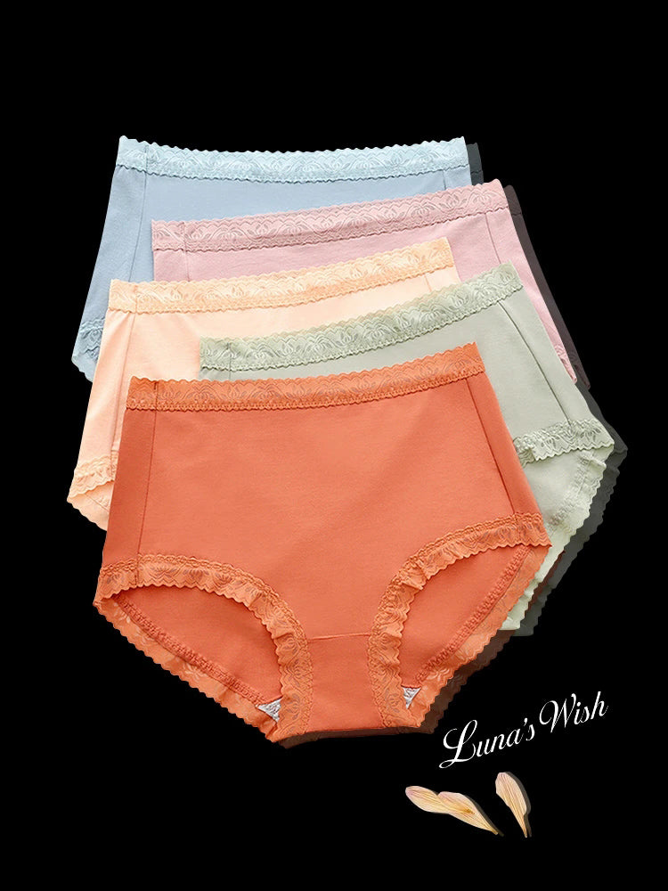 3-Pack Seamless High Waist Cotton Breathable Panties