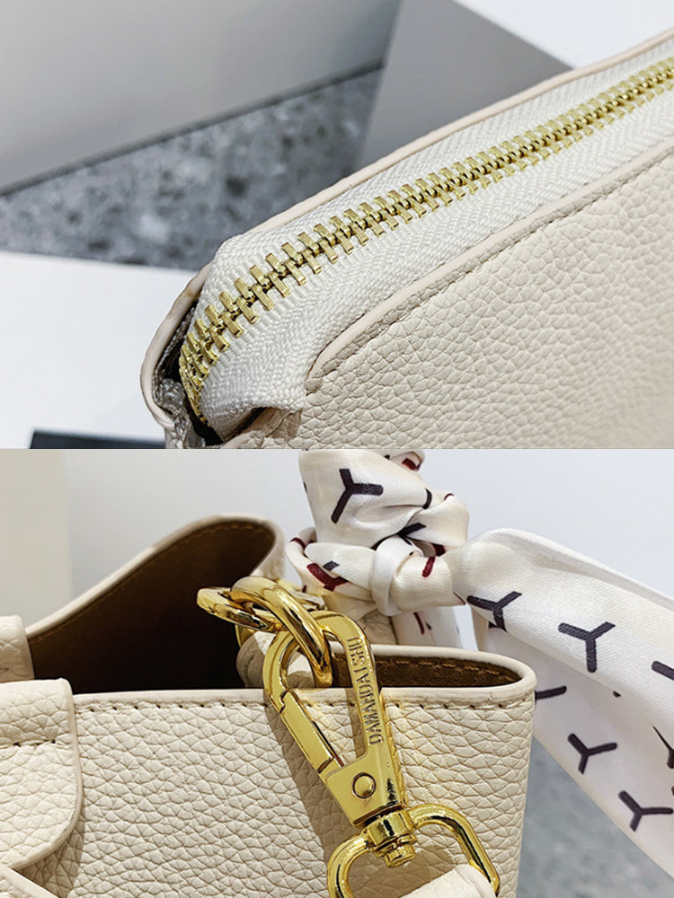 Women's Soft PU Leather Bucket Bags and Purses with Detachable Straps