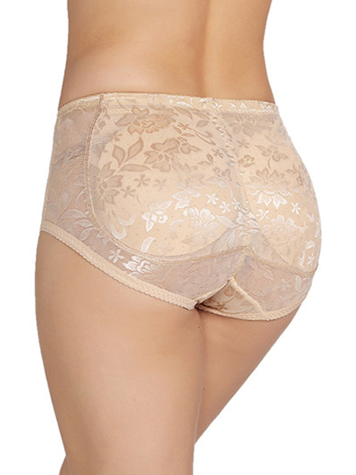 Sexy Floral Butt Lifter Panty Boy Shorts with Padded