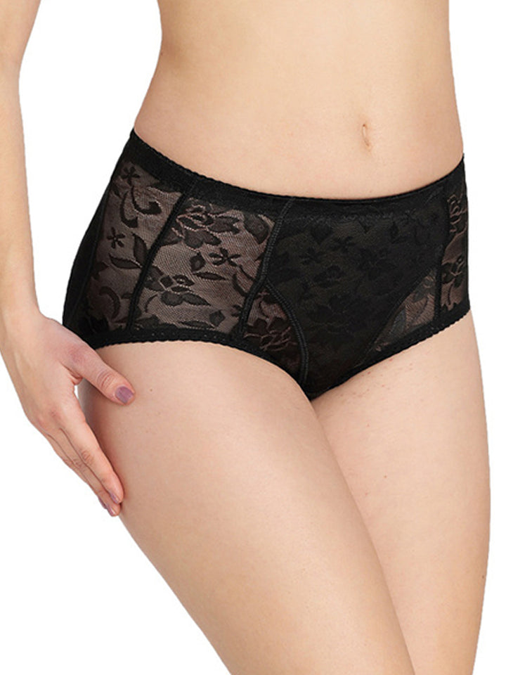 Sexy Floral Butt Lifter Panty Boy Shorts with Padded
