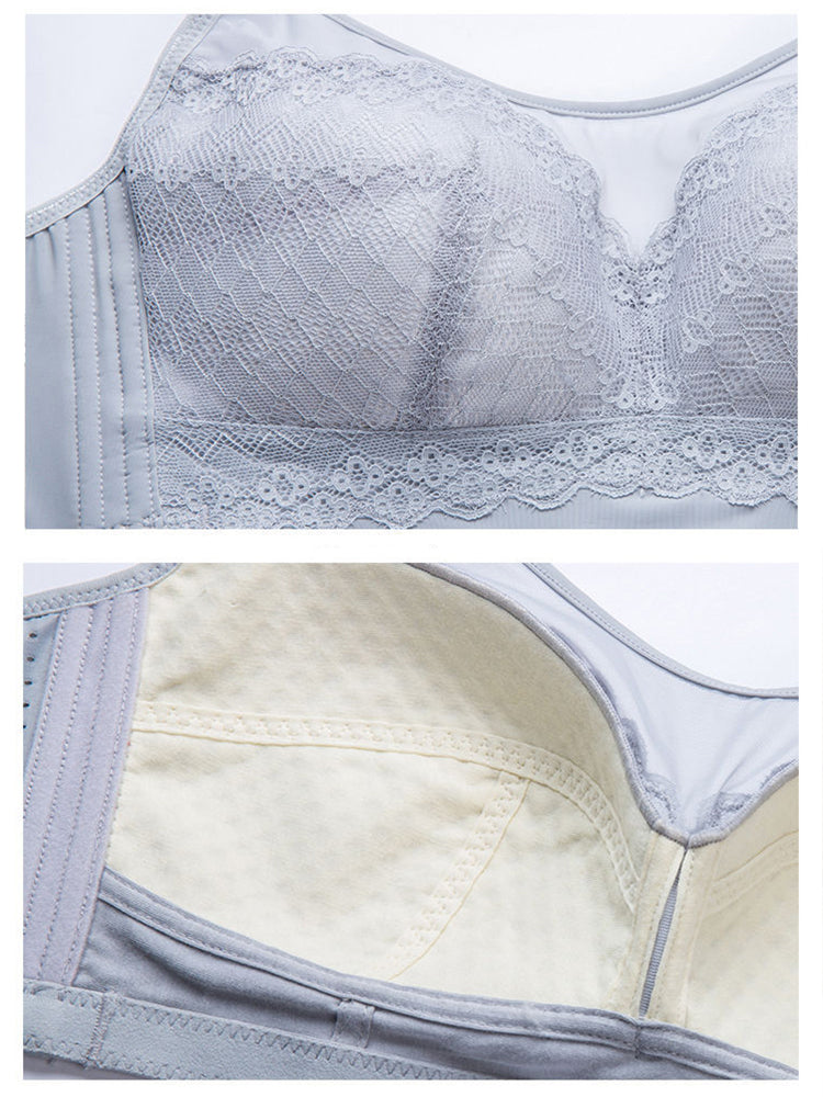 Lace Sexy Full Figure Thin Breathable Wireless Bra