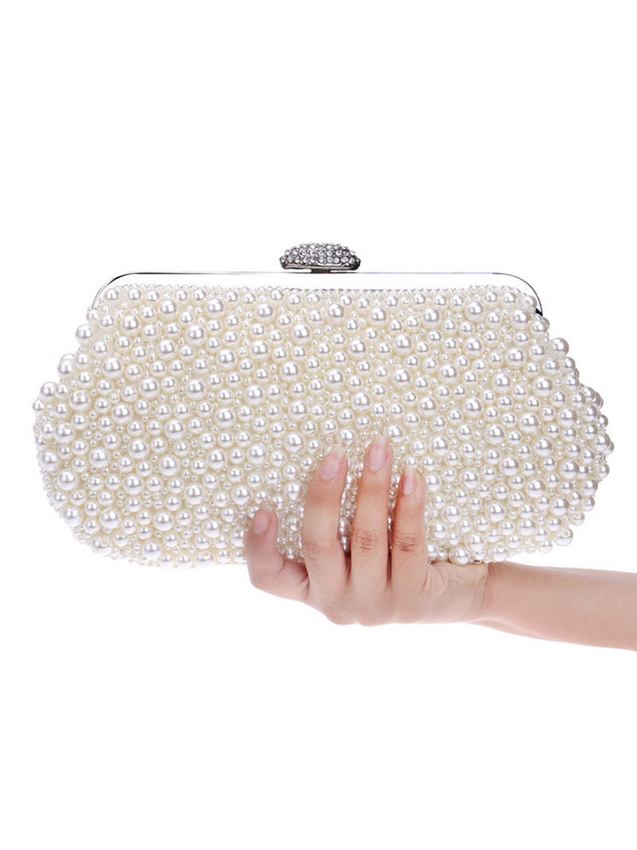 All Over Pearl Pouch Clutch Wedding Evening Bag