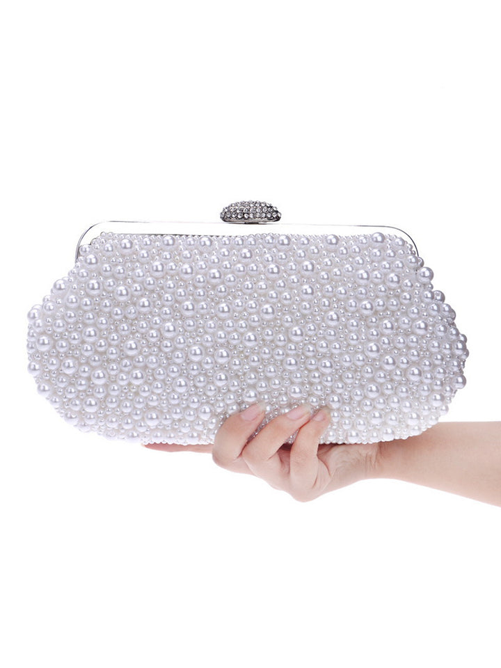 All Over Pearl Pouch Clutch Wedding Evening Bag