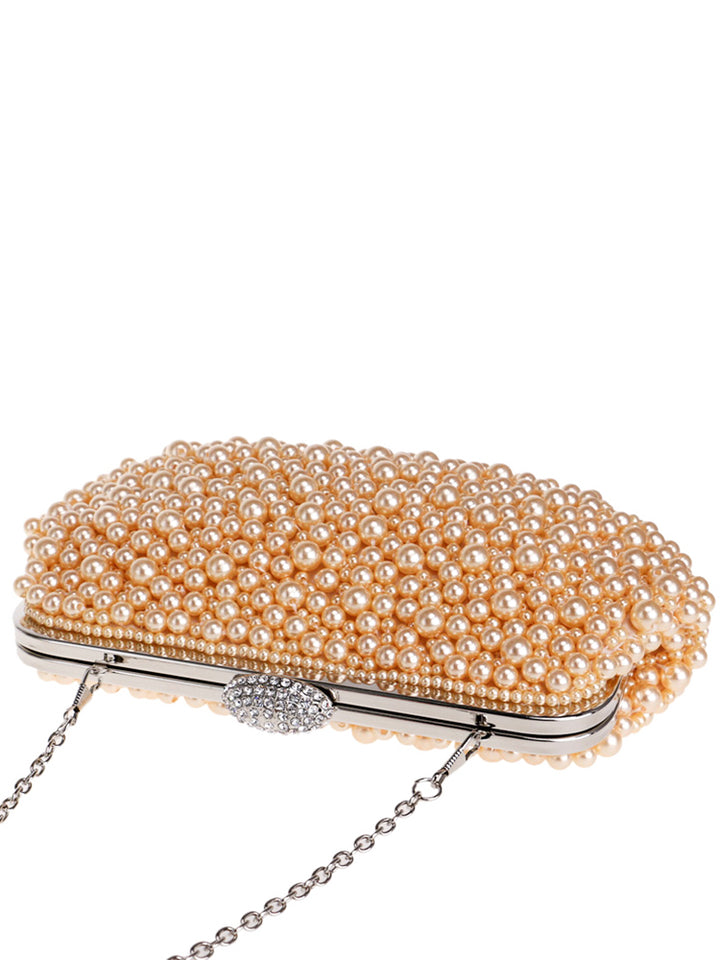 All Over Pearl Pouch Clutch Wedding Evening Bag