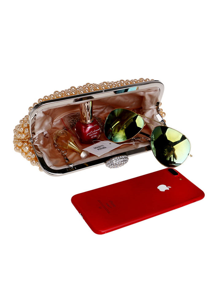 All Over Pearl Pouch Clutch Wedding Evening Bag