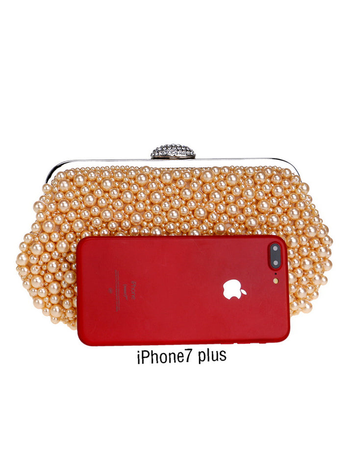 All Over Pearl Pouch Clutch Wedding Evening Bag